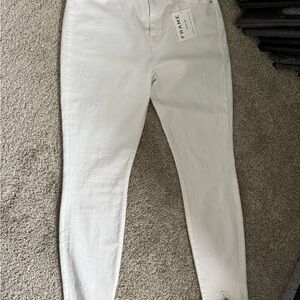 Frame Denim Women's Crisp White Skinny Jeans